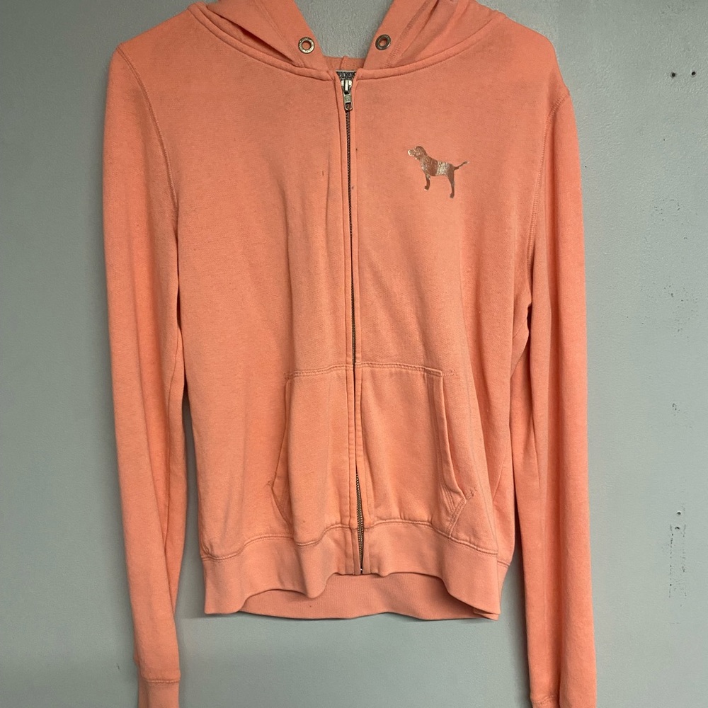 Coral zip up